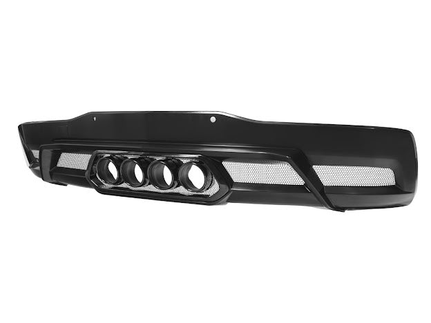 2020-Up Corvette C8 | Z06 Style Rear Center Quad Tips Exhaust Exit Grille Diffuser