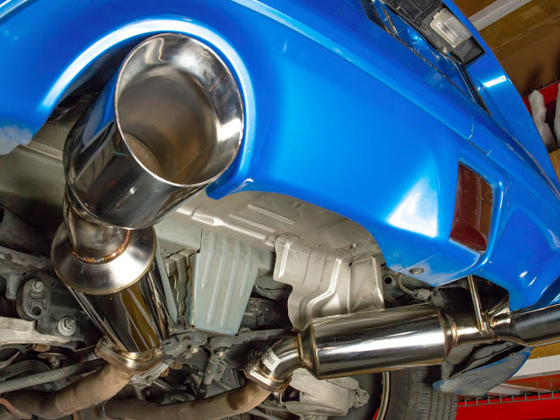 2009-PRESENT NISSAN 370Z Z34 STAINLESS STEEL AXLE BACK 4.5" DUAL TIPS EXHAUST