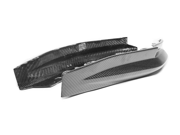 2021-Up BMW G80 M3 | Factory Style CARBON FIBER Rear Apron Lip Splitter Pair