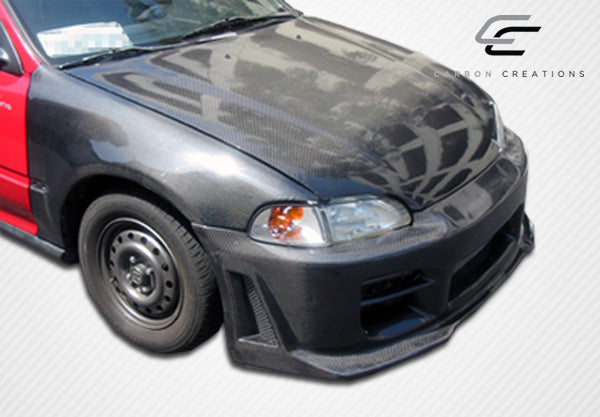 1992-1995 Honda Civic 2DR / HB Carbon Creations OEM Look Fenders - 2 Piece