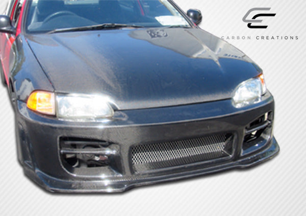1992-1995 Honda Civic 2DR / HB Carbon Creations Dritech OEM Look Hood - 1 Piece