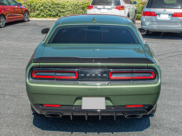 2015-UP DODGE CHALLENGER | SRT TRACK PACKAGE GLOSS BLACK REAR DIFFUSER