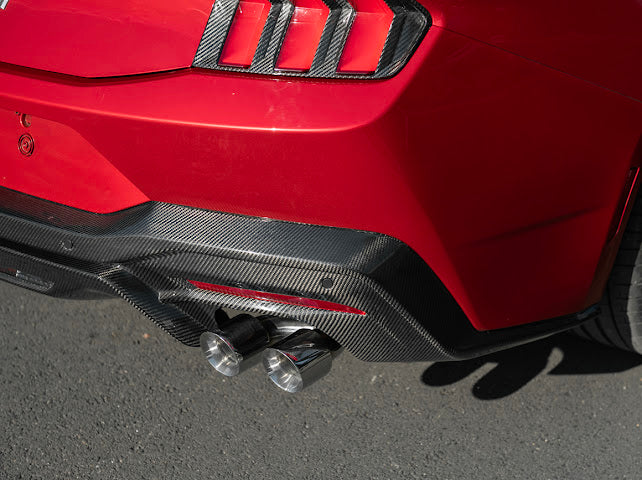 2024-Up Ford Mustang S650 | GT Style CARBON FIBER Rear Bumper Diffuser