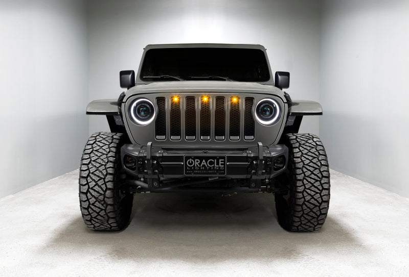 Oracle Jeep JL/Gladiator JT Oculus Bi-LED Projector Headlights - Amber/White Switchback