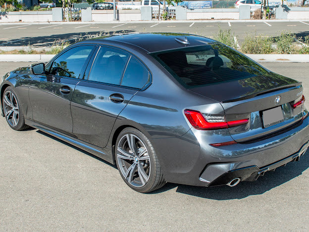 2019-Up BMW 3-Series & 2021+ G80 M3 | M-Sport Style GLOSSY BLACK Rear Trunk Spoiler Wing