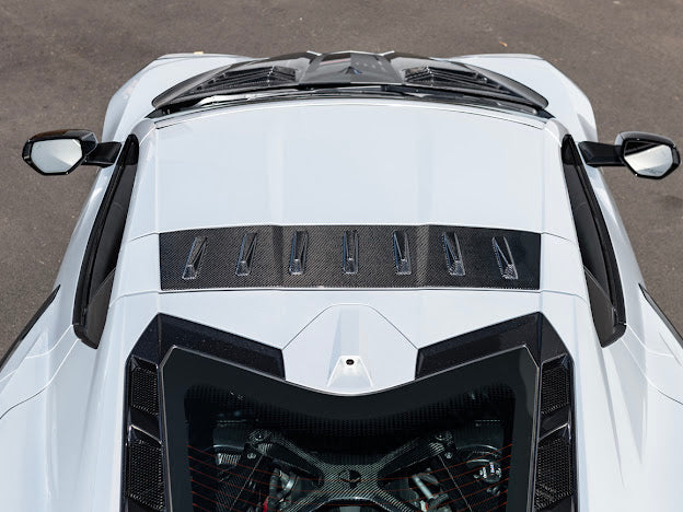 2020+ CHEVROLET CORVETTE C8 COUPE | CARBON FIBER REAR ROOF WING SPOILER VORTEX GENERATORS