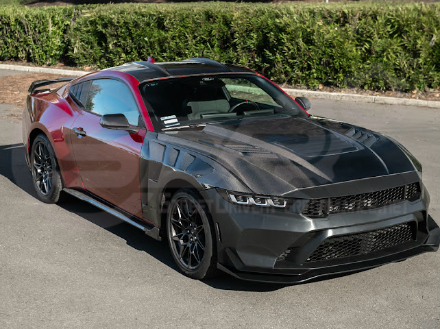 2015-Up Ford Mustang S550 & S650 Coupe | Factory Style Dry CARBON FIBER Tape-On Top Roof Panel Cover