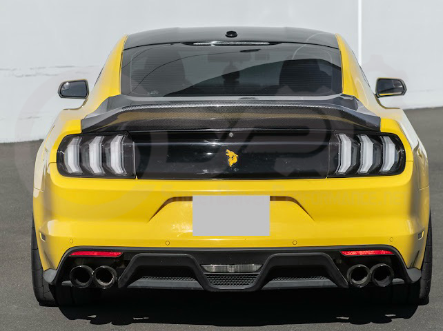 2015-2023 FORD MUSTANG | SUPER SNAKE STYLE REPLACEMENT REAR TRUNK LID WITH INTEGRATED SPOILER