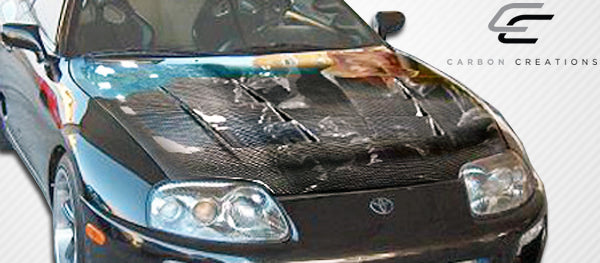 1993-1998 Toyota Supra Carbon Creations TS-1 Hood - 1 Piece