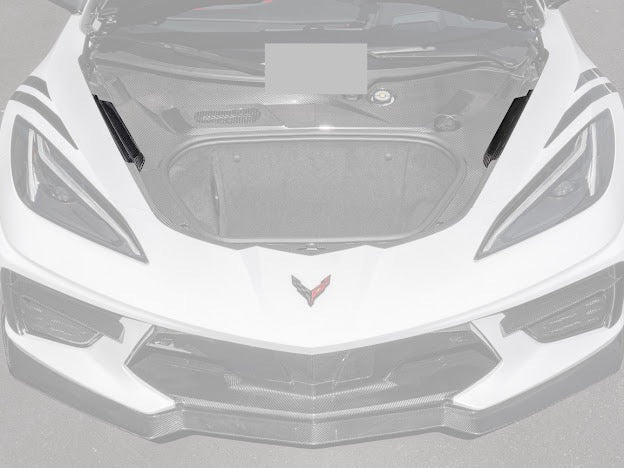 2020+ C8 Corvette - CARBON FIBER FRONT TRUNK TRIM KIT REPLACEMENT