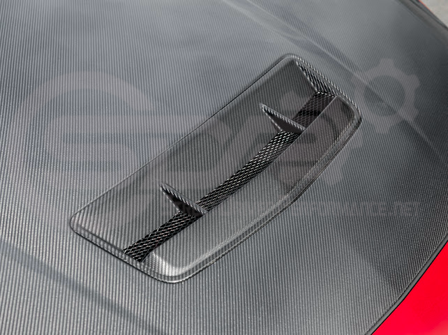 2024-Up Ford Mustang S650 | Factory Style CARBON FIBER Front Hood with Hood Vent (2 versions)
