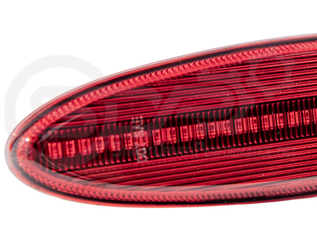 1997-2004 Chevrolet Corvette C5 | Rear Bumper Clear / Red / Black Lens Red LED Side Marker Lights Pair