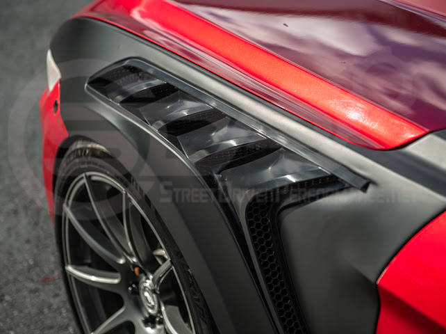 2015-2017 FORD MUSTANG S550 | GTD STYLE PRIMED BLACK FRONT SIDE VENTED FENDERS