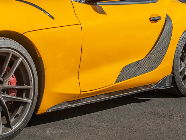 2020-Up Toyota GR Supra A90 A91 | CARBON FIBER Side Skirts Rocker Panels Ground Effects