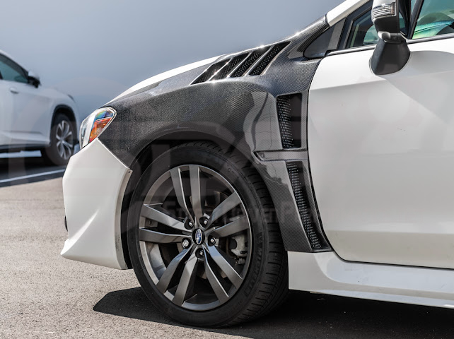 2015-2021 SUBARU WRX / STI | JDM STYLE CARBON FIBER SIDE VENTED FENDERS (PAIR)