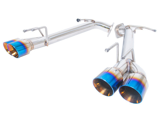 2018-2024 TOYOTA CAMRY | MUFFLER DELETE AXLE BACK EXHAUST WITH QUAD BURNT BLUE TIPS