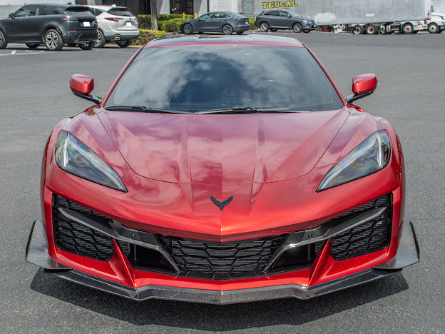 2023+ CHEVROLET CORVETTE C8 Z06 & E-RAY | CARBON FIBER FRONT SIDE CANARDS