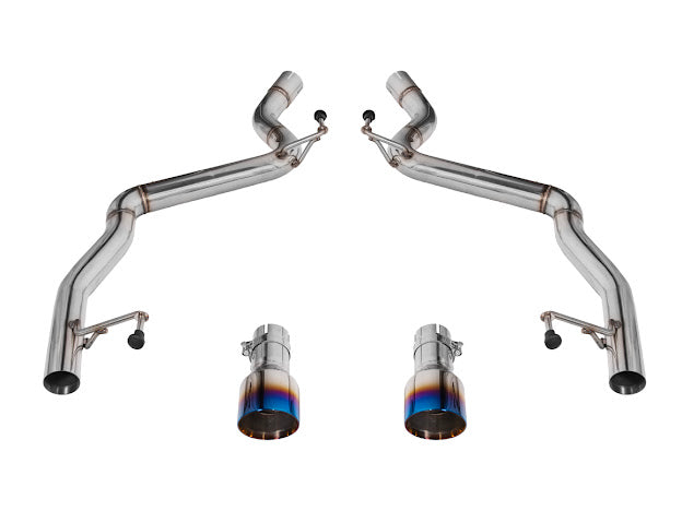 2024-Up Ford Mustang S650 | Muffler Delete Axle Back 3.5'' Dual Tips Exhaust
