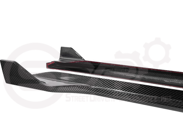 2024-Up Ford Mustang S650 | SDP Performance CARBON FIBER Side Skirts Extension Rocker Panels Ground Effects