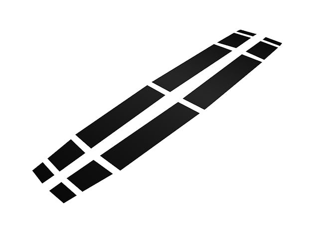 2024-UP FORD MUSTANG S650 | HOOD BODY STRIPE 3M DECALS