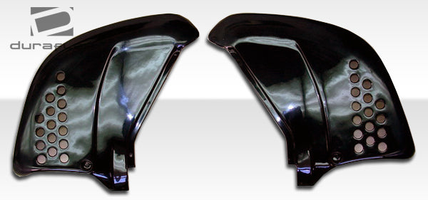 1995-1998 Porsche 911 Carrera 993 C2 C4 Targa Duraflex RS Look Front Add Ons Spat Bumper Extensions - 2 Piece