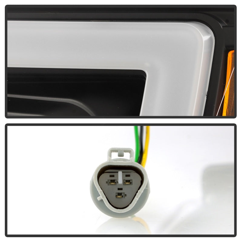 Spyder Apex 05-08 Nissan Frontier High-Power LED Module Headlights - Black (PRO-YD-NF05AP-SEQGR-BK)