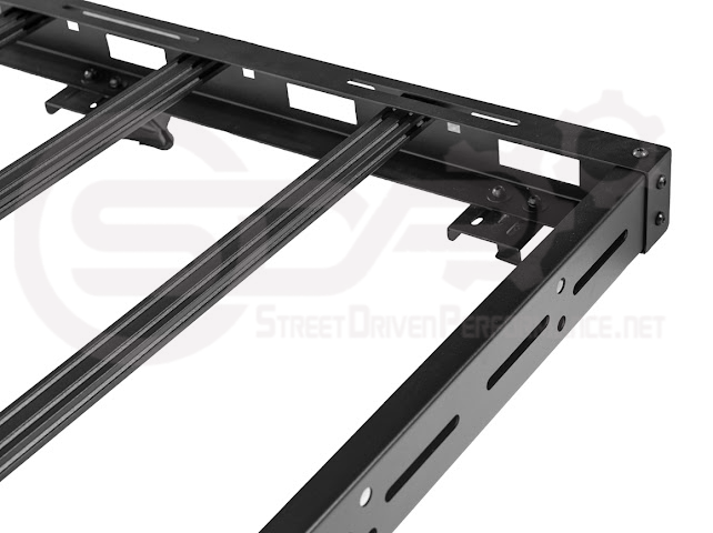 2018-UP JEEP WRANGLER JL & 2020-PRESENT JEEP GLADIATOR JT | CARBON STEEL BLACK TOP ROOF CARGO RACK (FULL & HALF LENGTH)