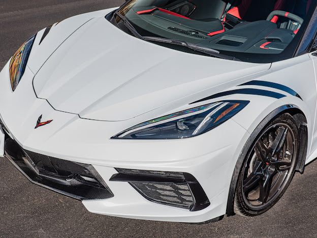 2020+ CHEVROLET CORVETTE C8 STINGRAY & Z51 | CARBON FIBER FASCIA PANEL GRILLE REPLACEMENT