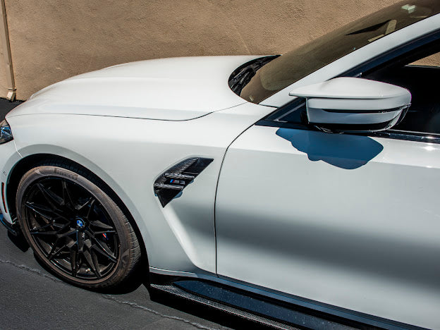 2021-Up BMW G80 M3 & G82 / G83 M4 | Factory Style CARBON FIBER Side Fender Vent Trim Cover (Pair)