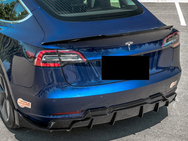 2017-UP TESLA MODEL 3 REAR TRUNK LID SPOILER WING