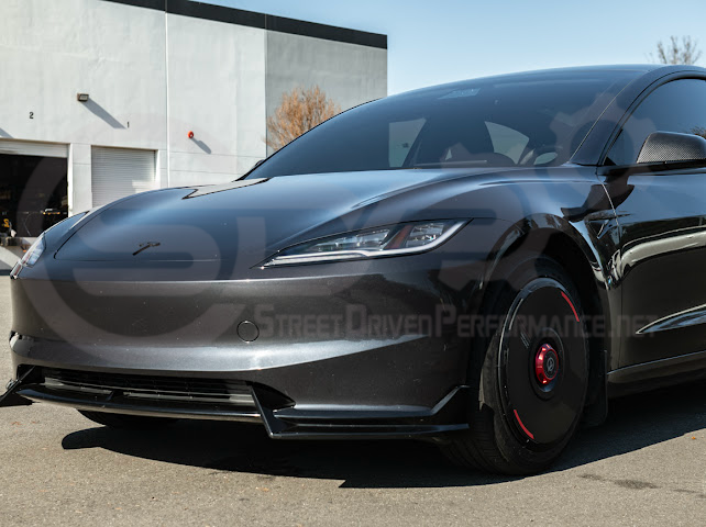 2024-Up Tesla Model 3 | Carbon Fiber Tape On Side Mirror Cap Covers Pair