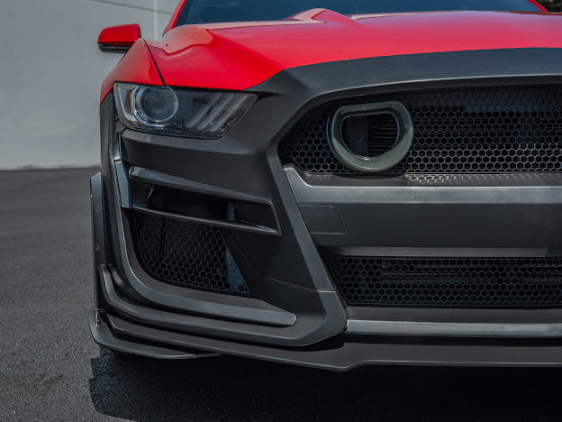 2015-17 FORD MUSTANG | GT500 CONVERSION FRONT BUMPER WITH LED GRILLE KIT
