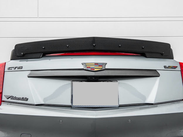 2016-2019 Cadillac CTS-V V3 | FULL CARBON FIBER Rear Trunk Lid Wing Wickerbill Spoiler