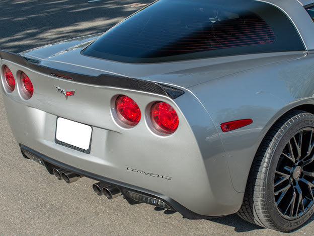 2005-2013 C6 Corvette - Extended ZR1 Style Rear Trunk Lid Spoiler Wing - for all models