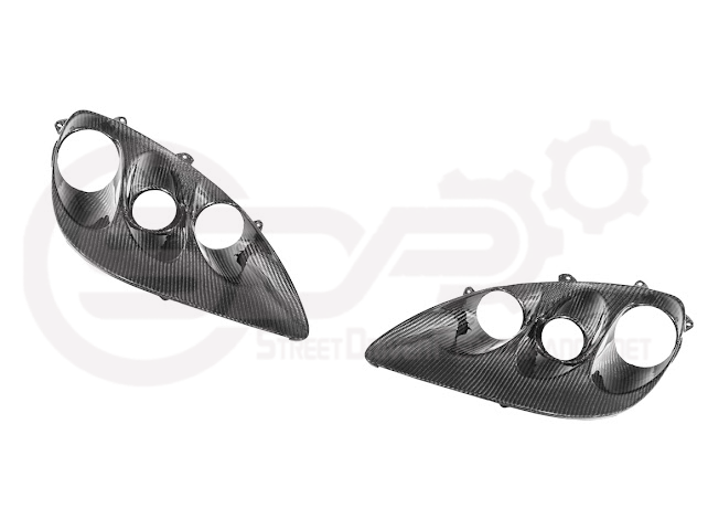 2005-2013 CHEVROLET CORVETTE C6 | FACTORY OEM STYLE CARBON FIBER  HEADLIGHTS HOUSING REPLACEMENT