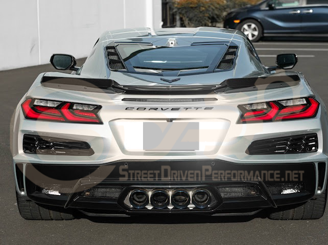 2023-Up Corvette C8 Z06 | Jake Skull Logo Rear Wickerbill Spoiler Wing