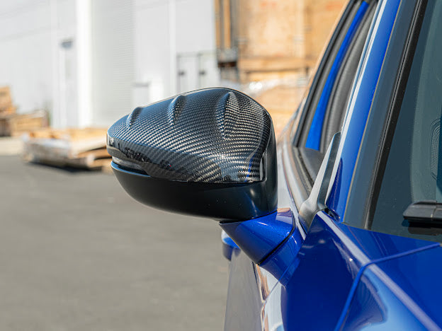 2023+ Acura Integra & 2022+ Honda Civic | JDM Mugen Style CARBON FIBER Side Mirror Covers Cap Replacement Clip-On (Pair)