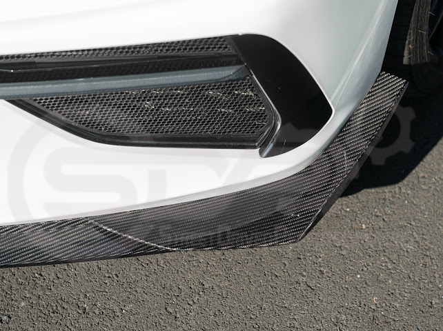 2020+ CORVETTE C8 STINGRAY & Z51 | Z06 Z07 PERFORMANCE FRONT LIP SPLITTER & CANARDS GROUND EFFECTS