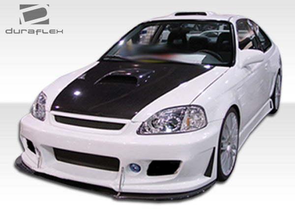 1996-2000 Honda Civic Duraflex B-2 Side Skirts Rocker Panels - 2 Piece