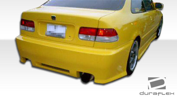 1996-2000 Honda Civic 2dr / 4DR Duraflex Spyder Rear Bumper Cover - 1 Piece