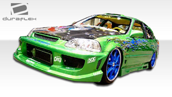 1999-2000 Honda Civic 2DR Duraflex R34 Body Kit - 4 Piece