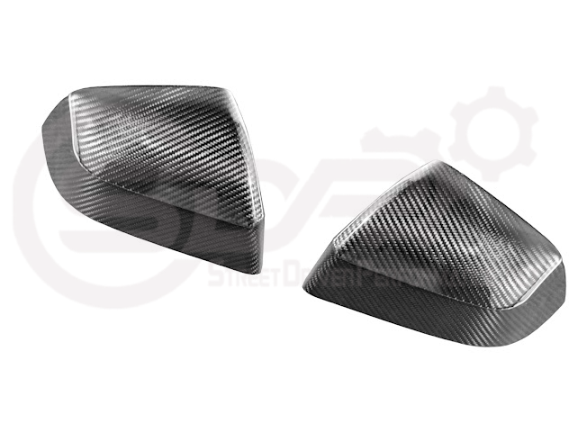 2025-Up Tesla Model Y | Carbon Fiber Tape On Side Mirror Cap Covers Pair