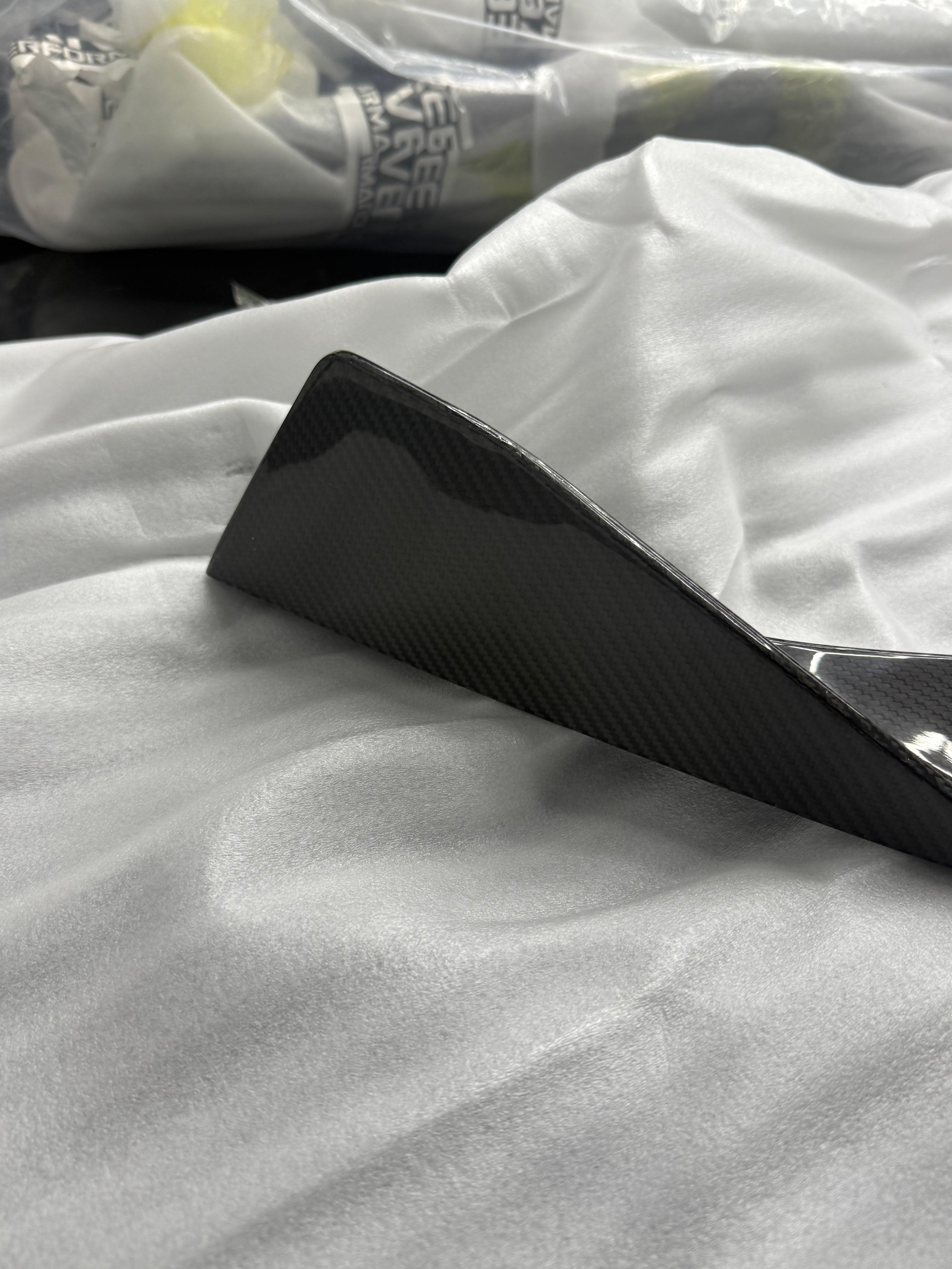 *BLEMISHED- DISCOUNTED* 2020+ C8 Corvette Stingray & Z51 |"5VM Style" 2-Piece CARBON FIBER Splitter / Lip Ground Effects