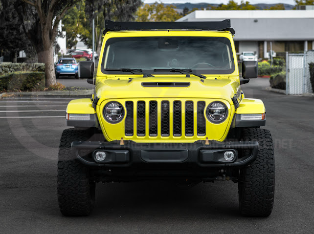 2018-UP JEEP WRANGLER JL & 2020-PRESENT JEEP GLADIATOR JT | CARBON STEEL BLACK TOP ROOF CARGO RACK (FULL & HALF LENGTH)