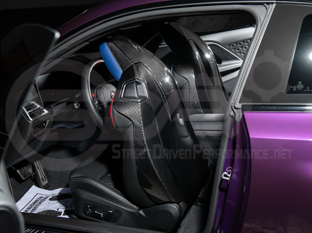 2021+ BMW G87 G80 G82/G83 M2 M3 M4 | DRY CARBON FIBER TAPE-ON FULL SEAT BACK HEADREST COVER PAIR
