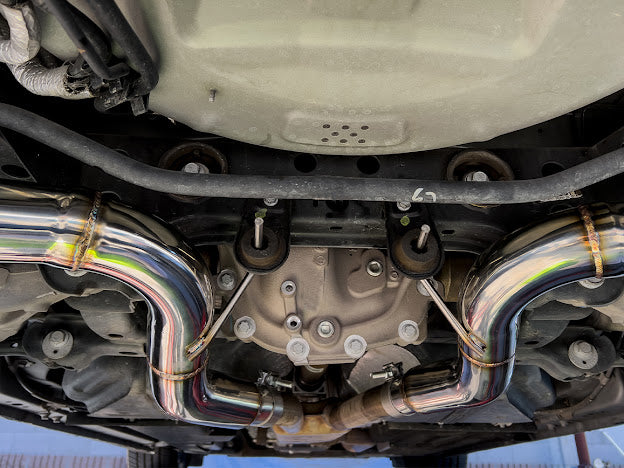 2015-2023 FORD MUSTANG MUFFLER AXLE BACK DUAL BURNT TIPS EXHAUST