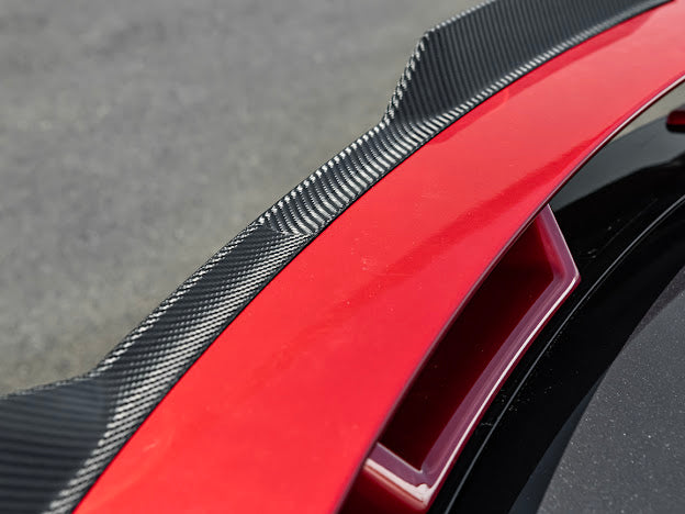 2024-Up Ford Mustang S650 | CARBON FIBER GT Performance Wing Rear Gurney Flap Spoiler *ADD-ON*