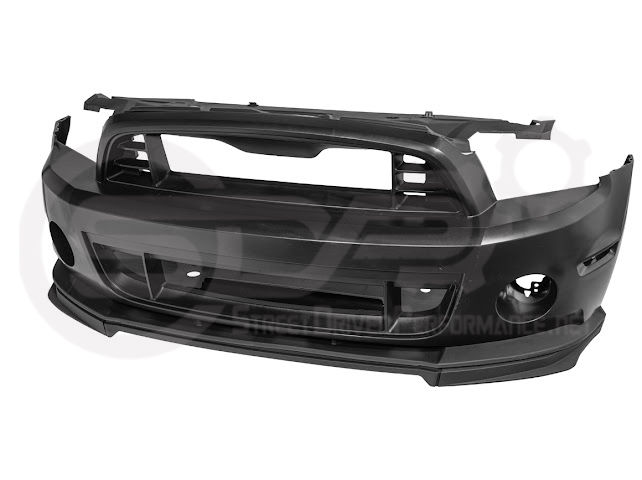 2010-2014 MUSTANG S197 | GT500 STYLE FRONT BUMPER COVER UPPER LOWER GRILLE LIP SPLITTER