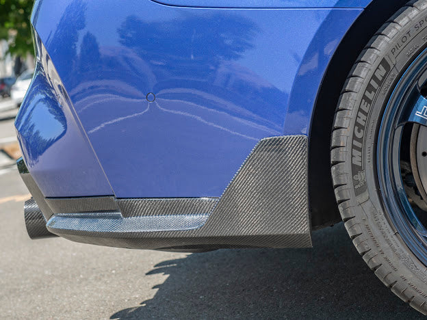 2021-Up BMW G82 / G83 M4 | M-Performance Style CARBON FIBER Rear Apron Lip Splitter Ground Effects (Pair)