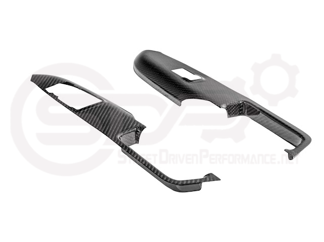 2015-2023 FORD MUSTANG S550 | CARBON FIBER SIDE DOOR GLASS LIFTING PANEL COVER TRIM